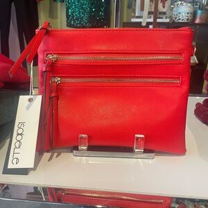 Isabelle Red Clutch Wristlet